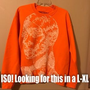 Ariana Grande Orange Pixel Crewneck